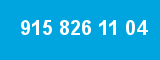 915 826 11 04 915 826 11 04